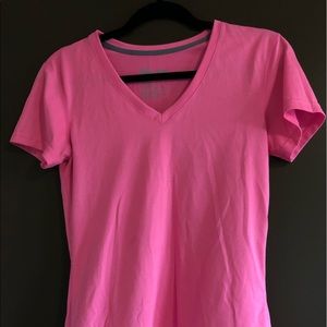 Pink Nike Dry-Fit V-Neck